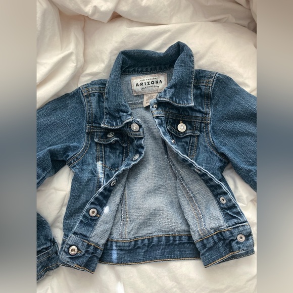 Arizona Kids Crop Denim Jacket 6yr Large - Picture 4 of 6